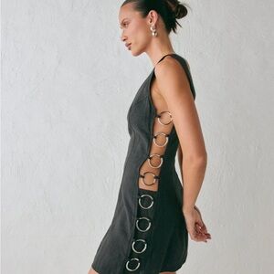 Black Dress with Side Ring Cutout